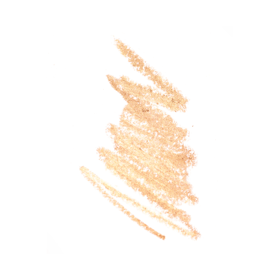 Farbbeispiel des Jojoba Eye Pencils ORO von Ere Perez vor weißem Hintergrund. North Glow