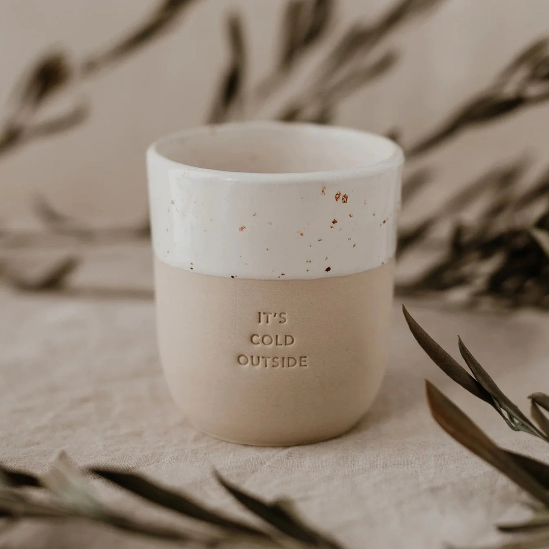 Kaffeebecher IT'S COLD OUTSIDE - Eulenschnitt North Glow
