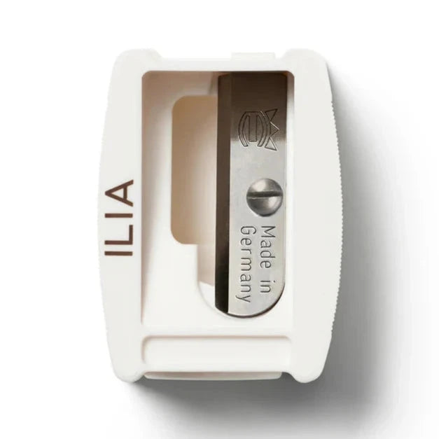 White sharpener from ILIA against a white background.