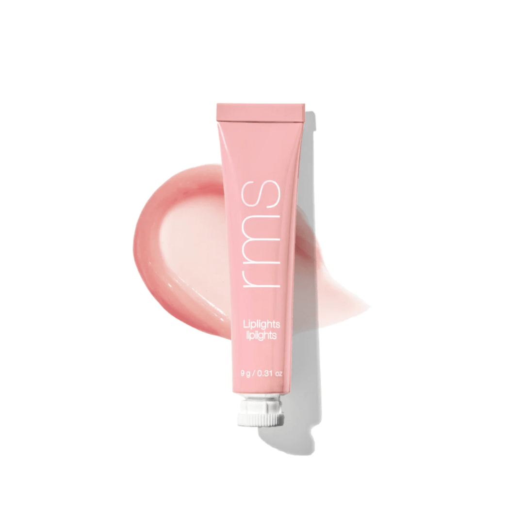 RMS Liplights Bare Tube in front of a color and texture example against a white background.