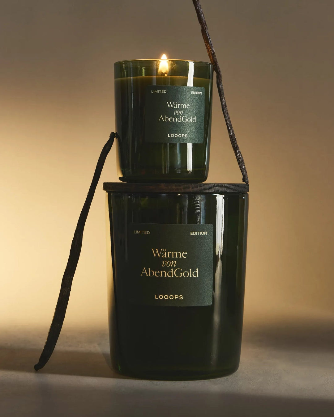 LOOOPS Kerze "Wärme von AbendGold" - natürliche Duftkerze (Limitierte Edition 2025) North Glow