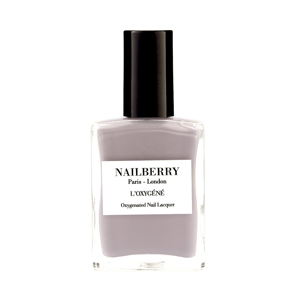 Nailberry nail polish bottle Serenity against white background.