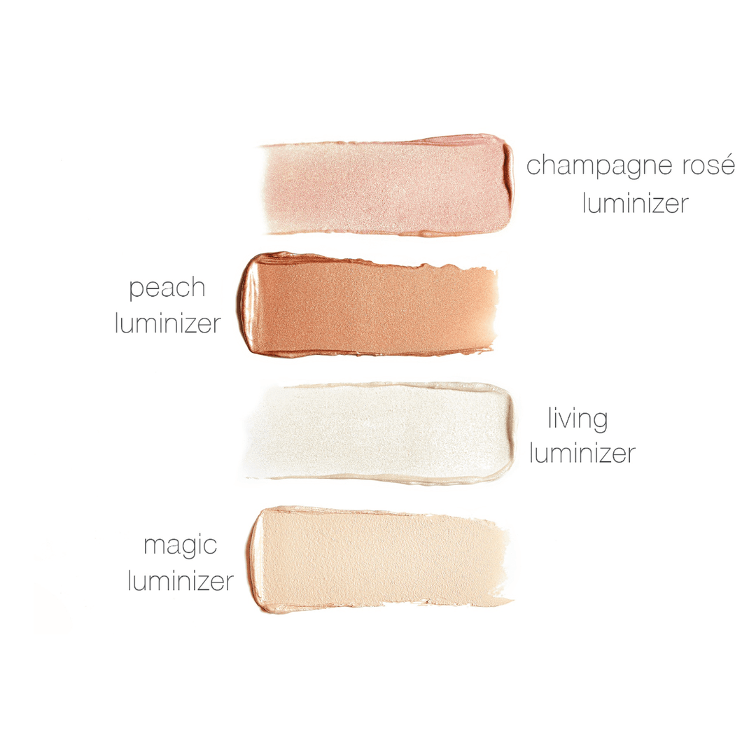 Color and texture examples of the RMS Luminizer against a white background.r 