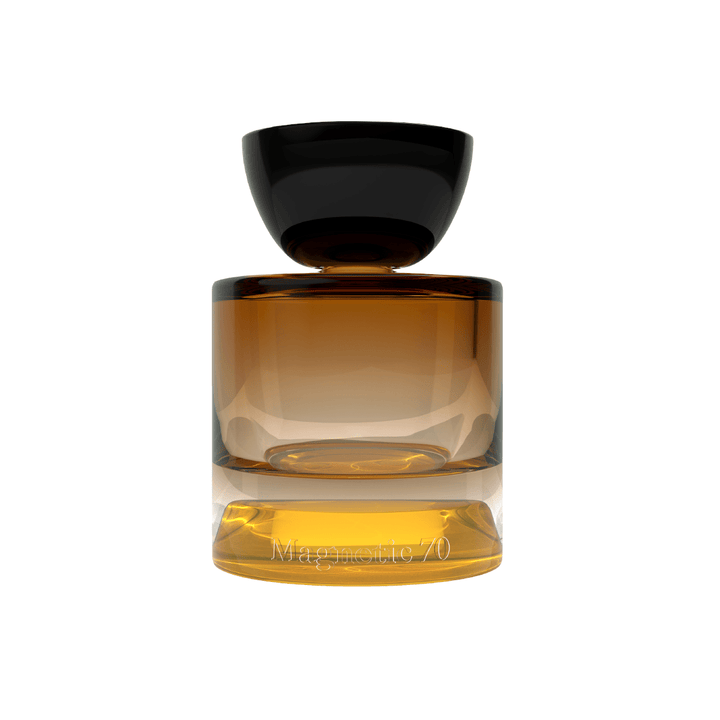 Vyrao Magnetic 70 glass bottle against a white background.