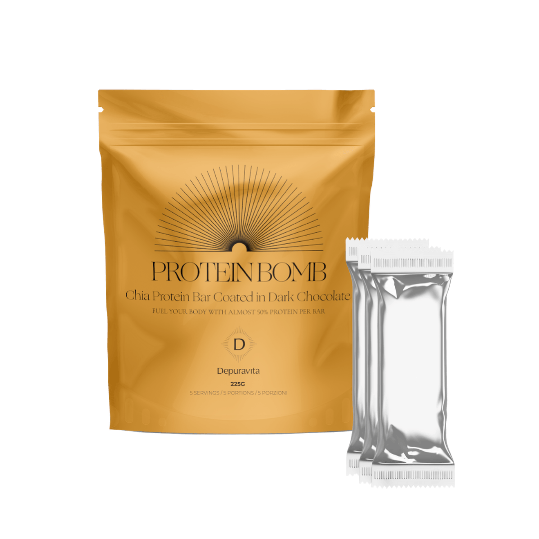 Protein Bomb - 5 Proteinriegel - depuravita North Glow