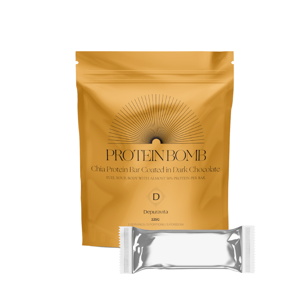 Protein Bomb - 5 Proteinriegel - depuravita North Glow