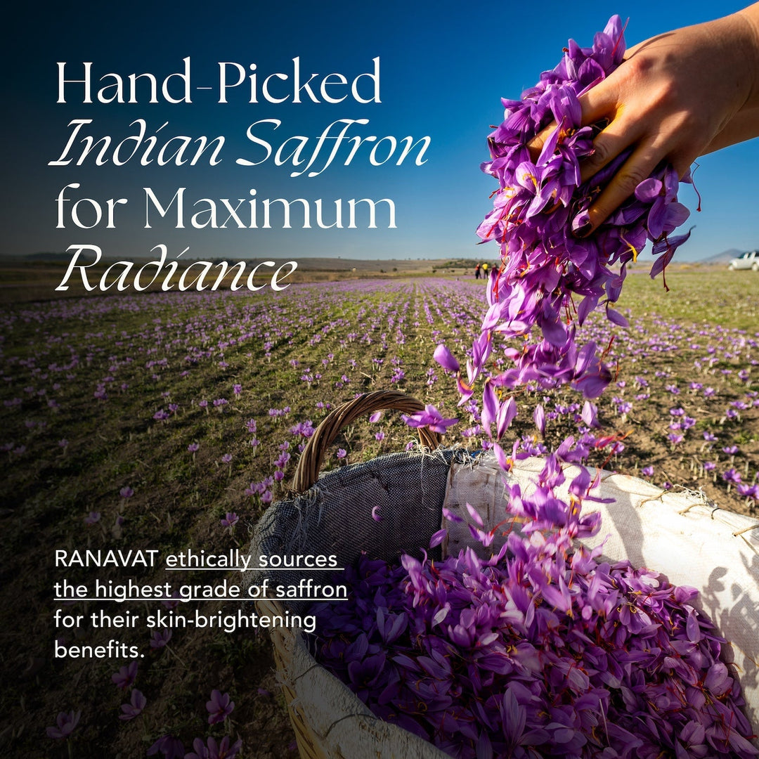 RANAVAT Brightening Saffron Essence - potentes Serum mit Niacinamid, Mikroalge, Lactobacillus North Glow