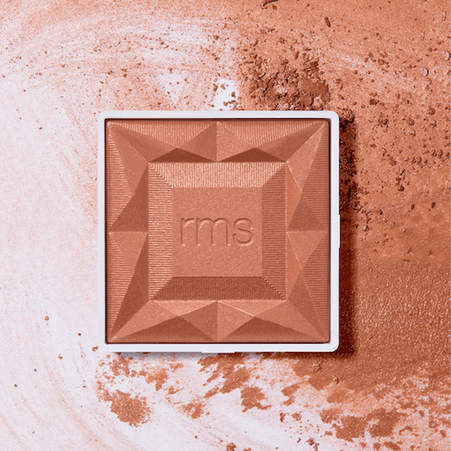 Texture and color example of the RMS ReDimension Hydra Blush Maiden's Blush on a white base.