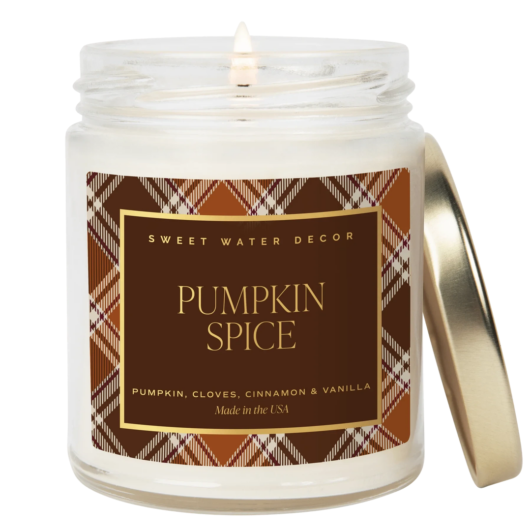 Sojawachskerze "Pumpkin Spice" - Kürbis, Zimt, Rauch & Vanille (Herbst-/ Winterdesign) North Glow