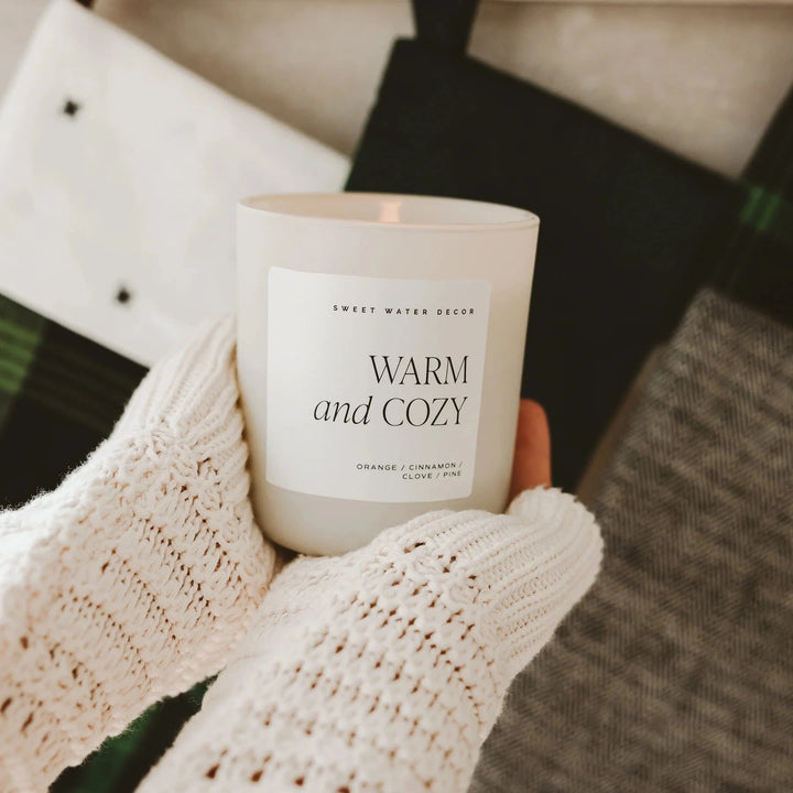 Sojawachskerze "WARM and COZY" · SWEET WATER DECOR
