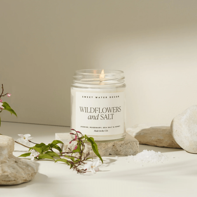 Sojawachskerze "WILDFLOWERS and SALT" | SWEET WATER DECOR