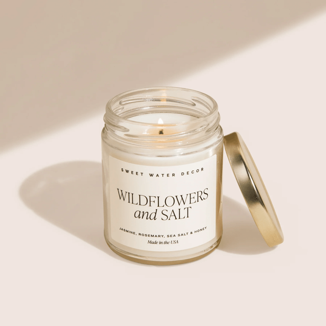 Sojawachskerze "WILDFLOWERS and SALT" | SWEET WATER DECOR