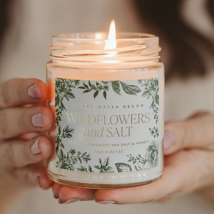 Sojawachskerze "WILDFLOWERS and SALT" Tinted Jar - SWEET WATER DECOR