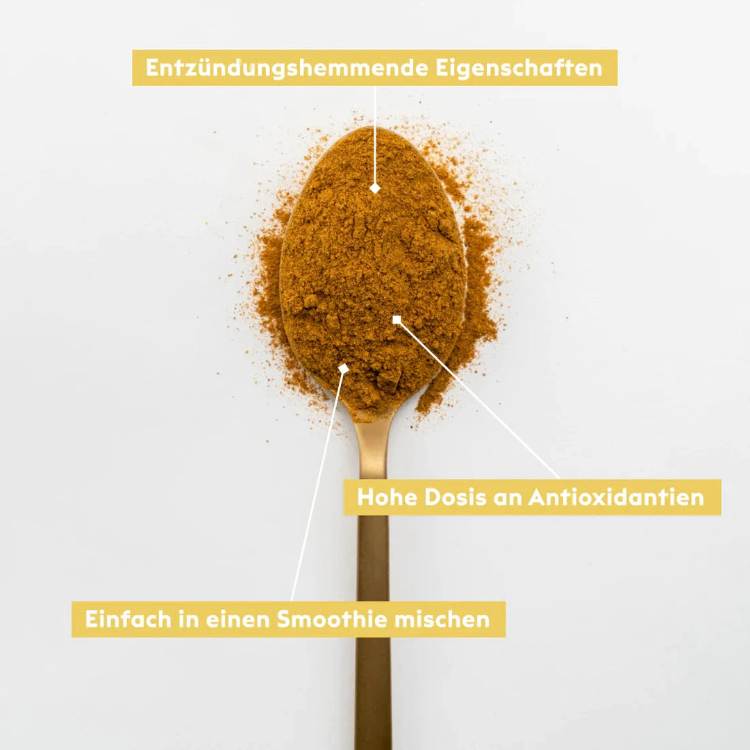 Spicy Calm - Organic Tumeric Superfood Mix - Latte & Smoothies North Glow