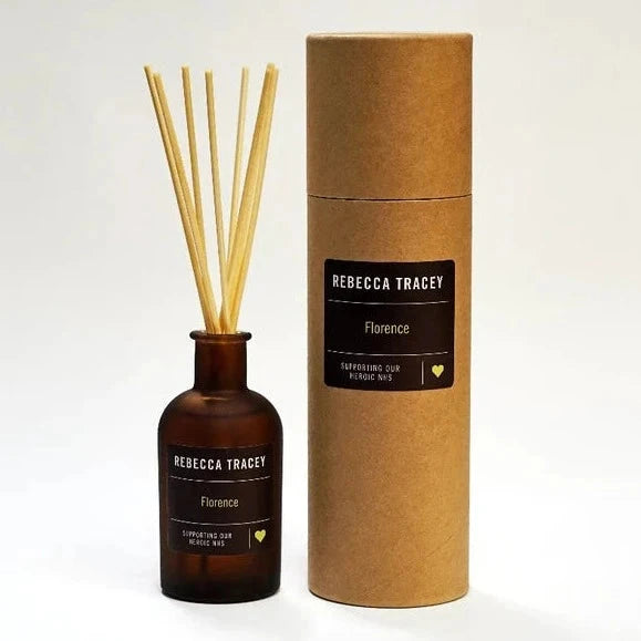 Room fragrance with packaging, white background 