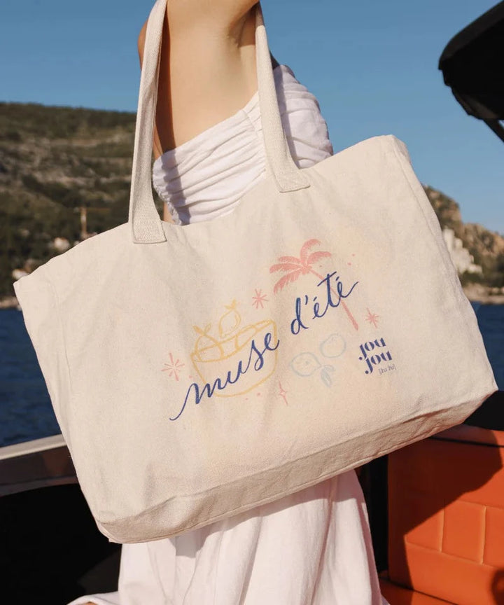 Muse d'été" beach bag