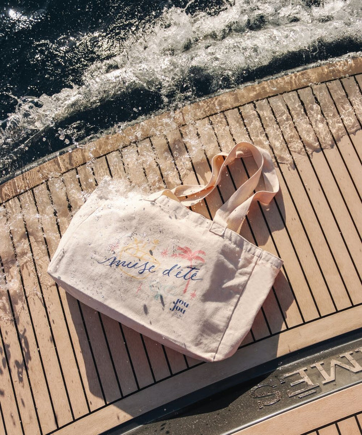 Muse d'été" beach bag