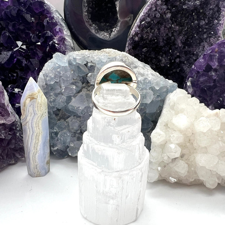 Turquoise ring, adjustable, highest quality, various individual pieces
