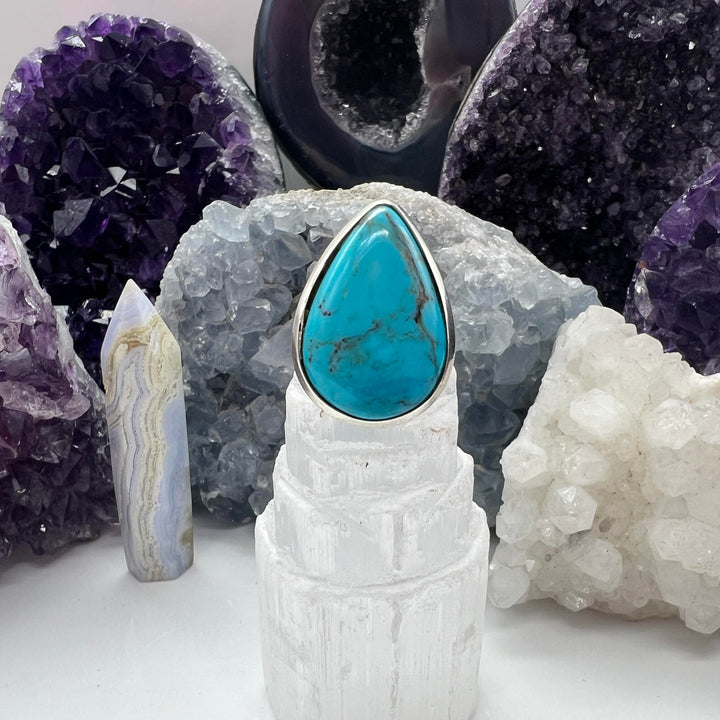 Turquoise ring, adjustable, highest quality, various individual pieces