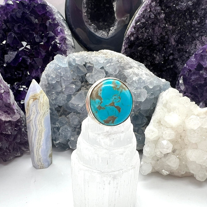 Turquoise ring, adjustable, highest quality, various individual pieces