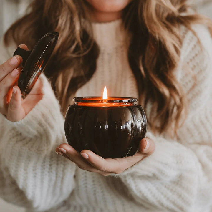 HELLO FALL - Pumpkin Kerze in braun SWEET WATER DECOR