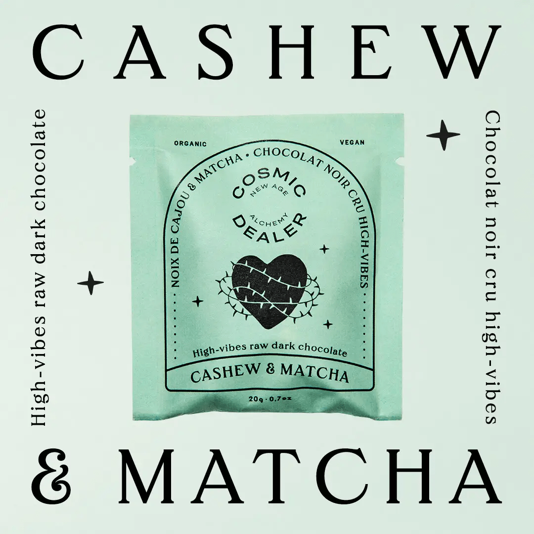 Box of 4 Chakra Chocolate with 🍵 Cashew & Matcha North Glow
