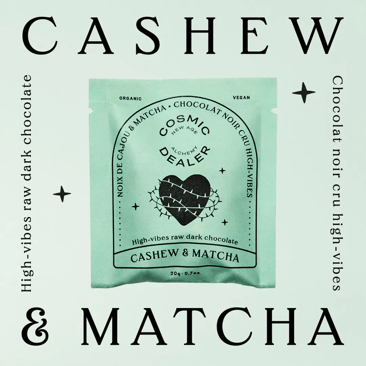 Box of 4 Chakra chocolate with 🍵 Cashew & Matcha