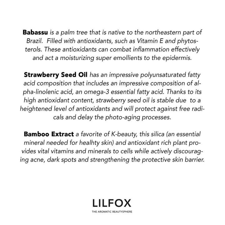 Lilfox Ambrosia Eye Mask Ingredients