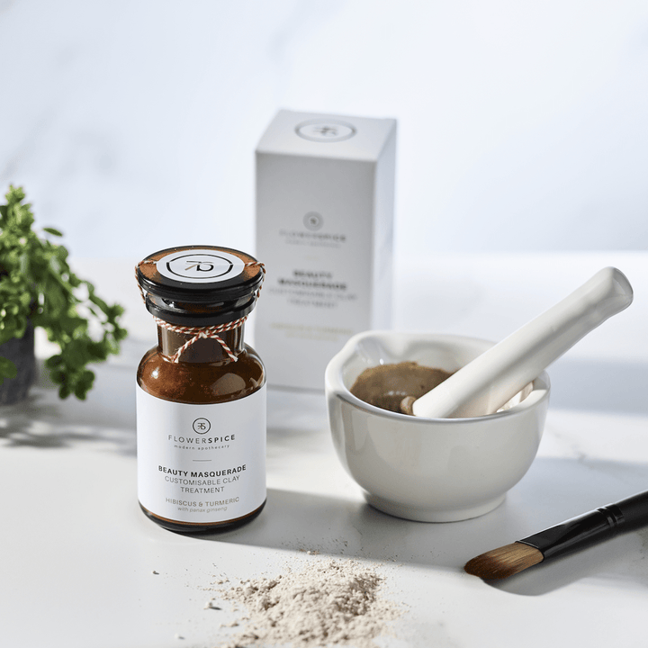Flower and Spice, face mask, skincare, clean beauty, natural cosmetics, organic cosmetics, sustainable cosmetics, clay