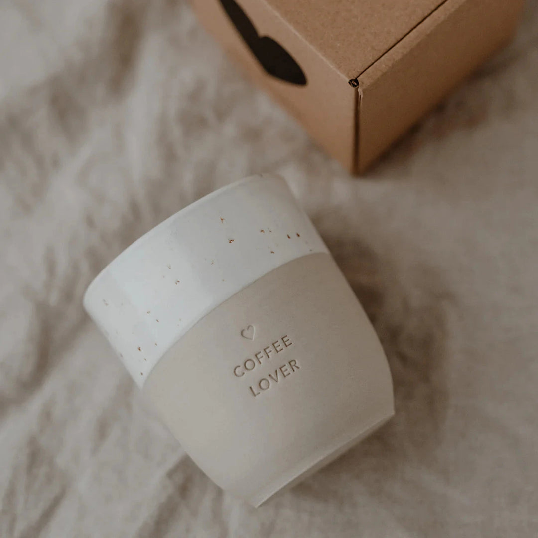 Coffee Lover" mug owl cut North Glow