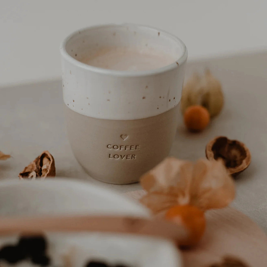 Coffee Lover" mug owl cut North Glow