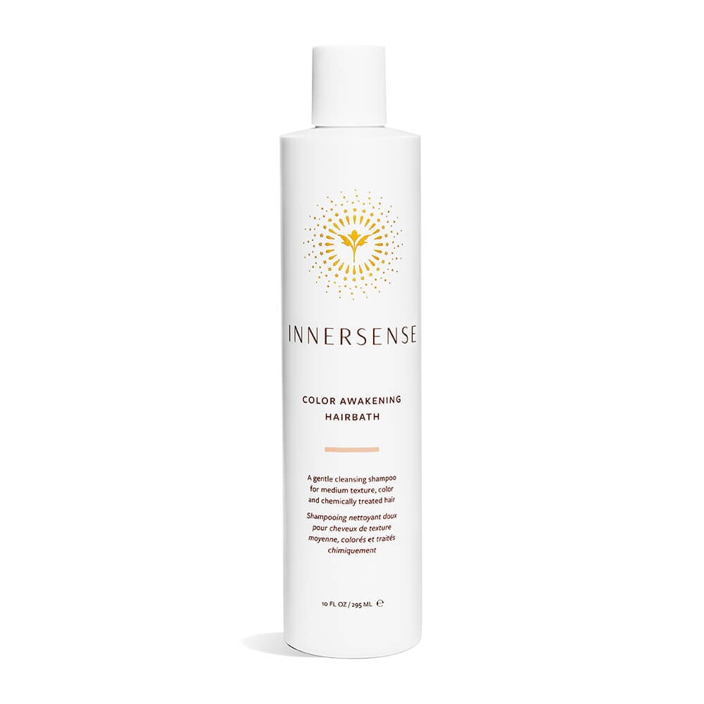 Innersense Color Awakening Hairbath bottle against white background. North Glow
