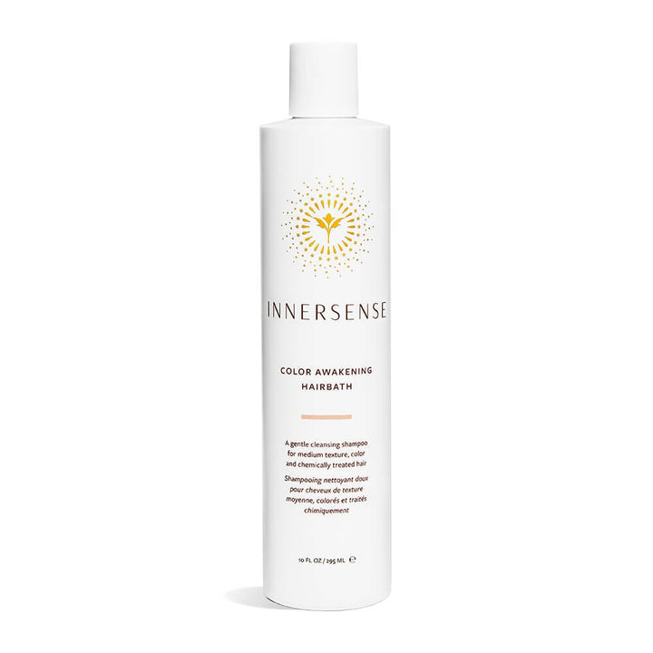 Innersense Color Awakening Hairbath bottle against white background.