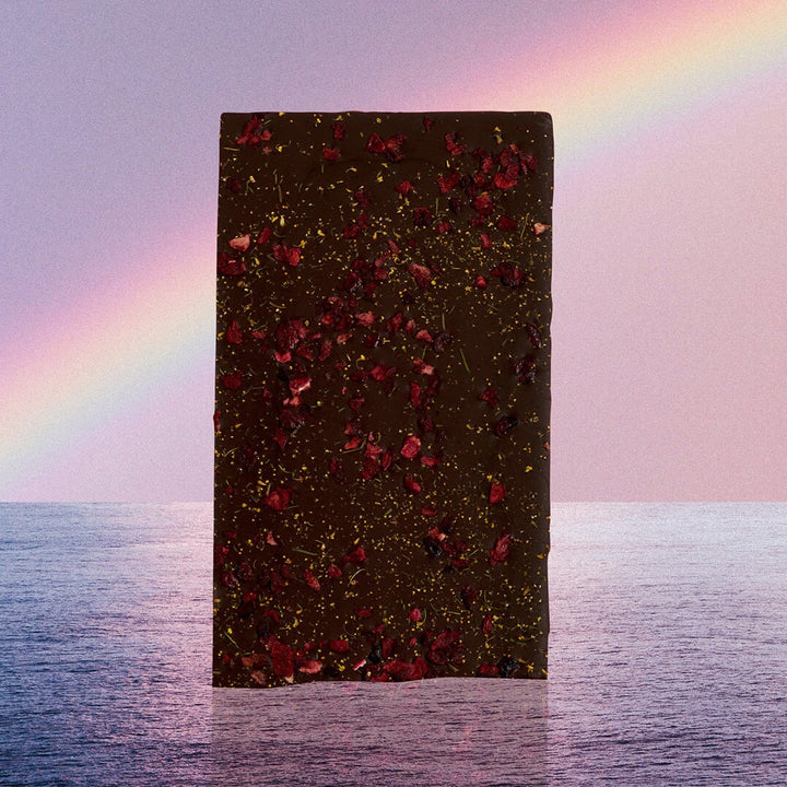 Cosmic Dealer - 85% Schokolade mit Kirsche u. wildem Fenchel