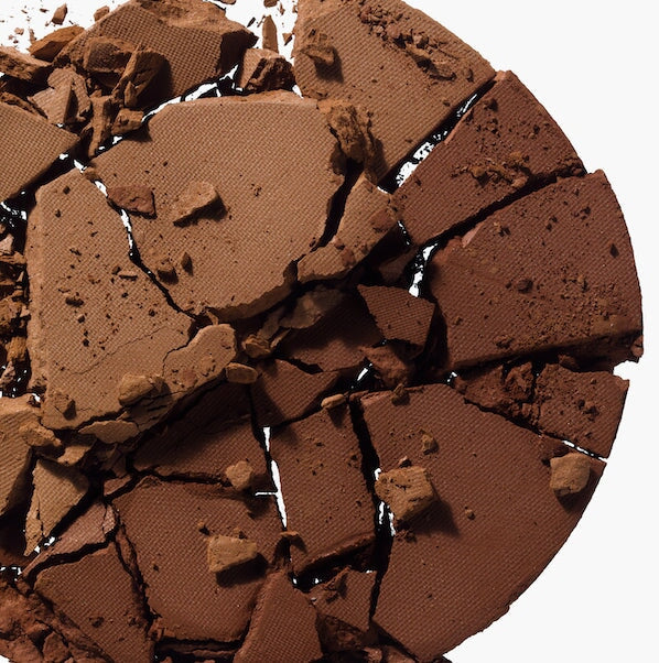 Bird's eye view of the color and texture of the Custom Contour Duo Cinnabar Mocha.