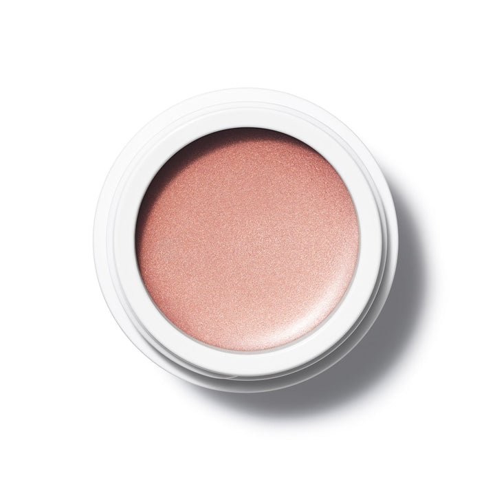 Open Eye Glow Color jar Ayame from a bird's eye view stands on a white background.