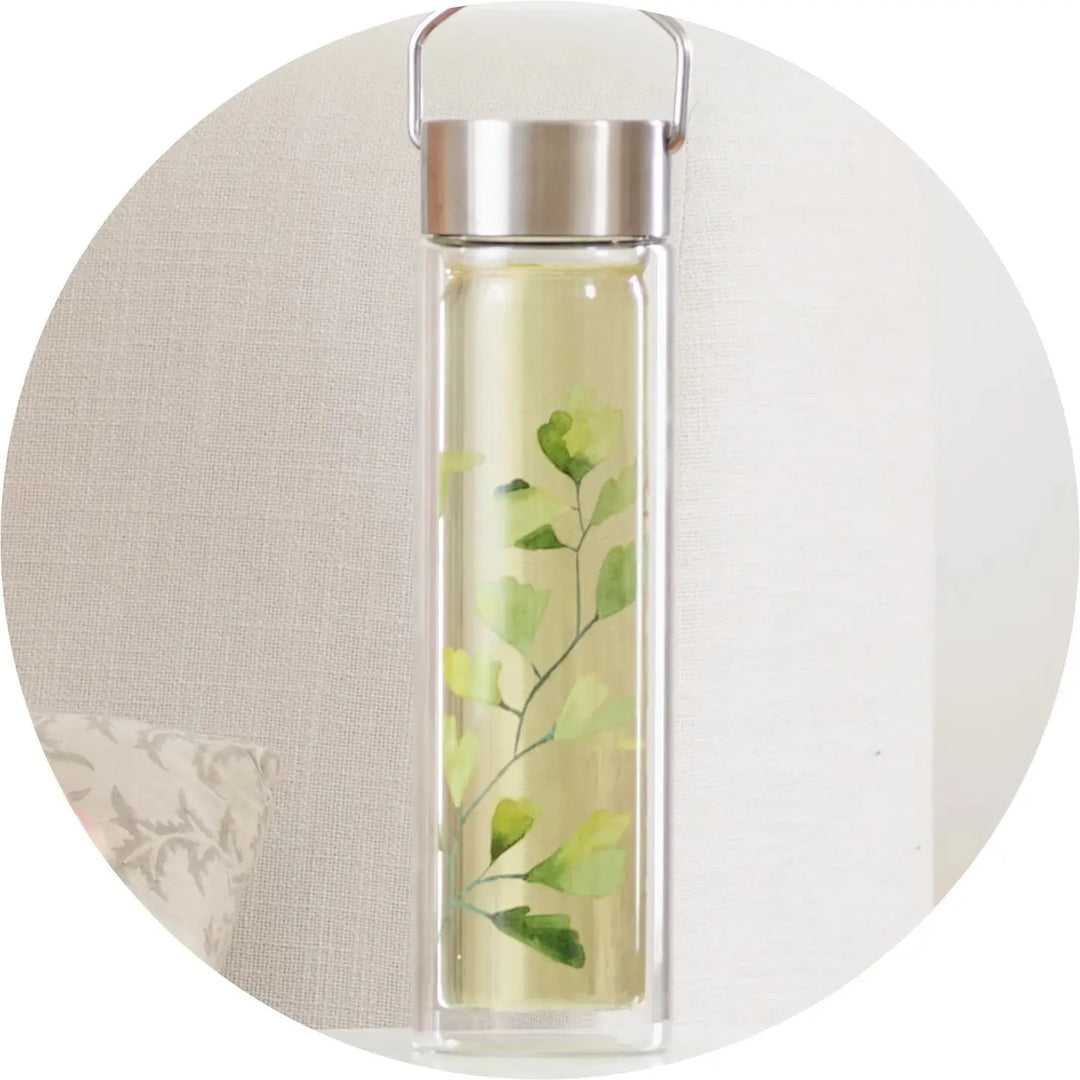 Flowtea "Ginkgo" - Insulating Glass Bottle North Glow