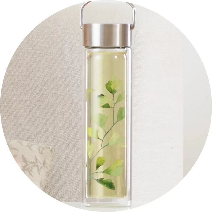 Flowtea "Ginkgo" - Insulating glass bottle