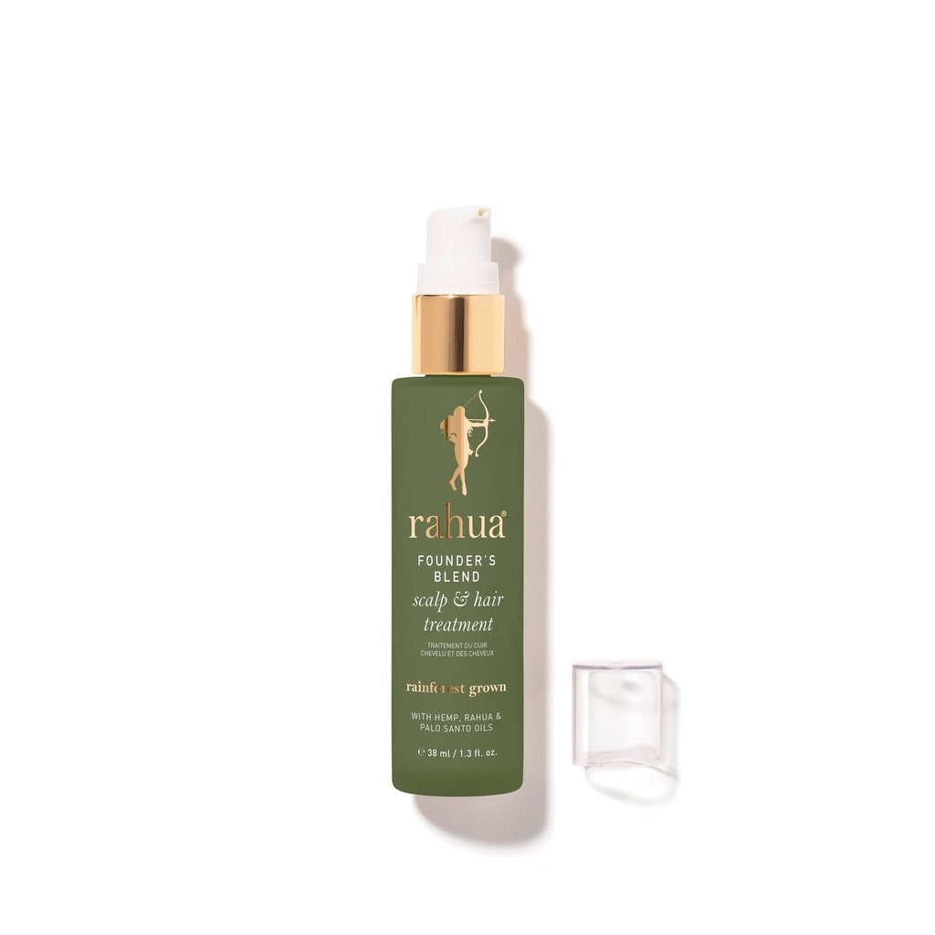 Founder`s Blend Scalp & Hair Treatment bottle against a white background. North Glow