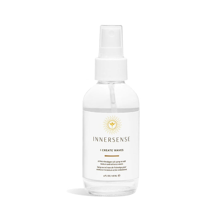 Innersense I Create Waves spray bottle stands against a white background.