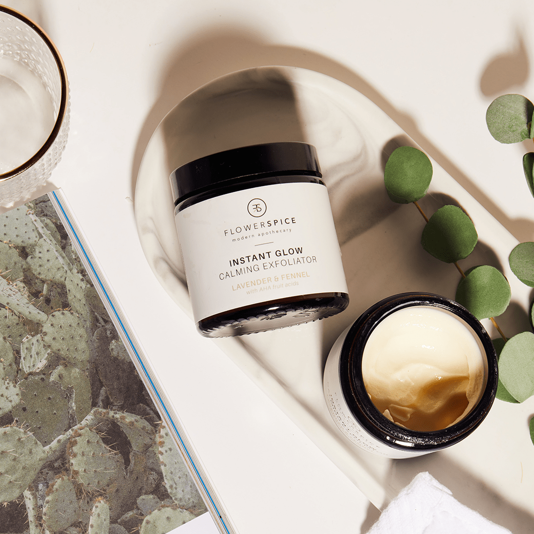 Flower and Spice, peeling, skincare, clean beauty, natural cosmetics, organic cosmetics, sustainable cosmetics North Glow