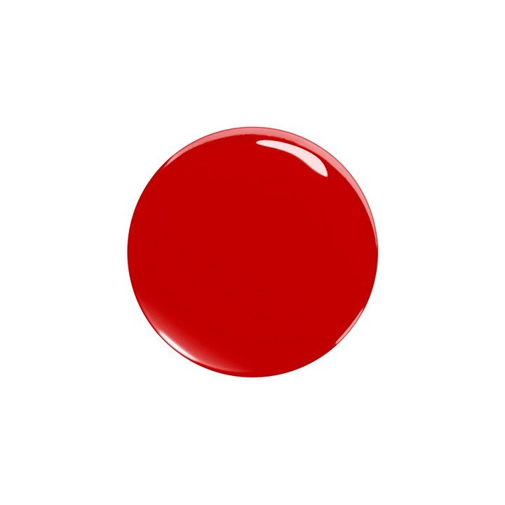 Color example of Le Vernis No 980 Rouge Catenella nail polish on a white background.
