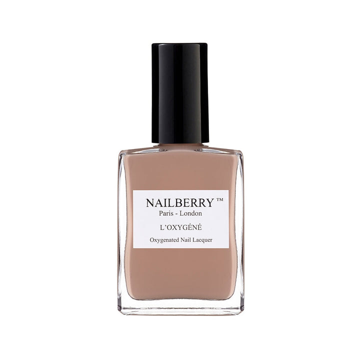 Nailberry nail polish bottle Honesty against white background.