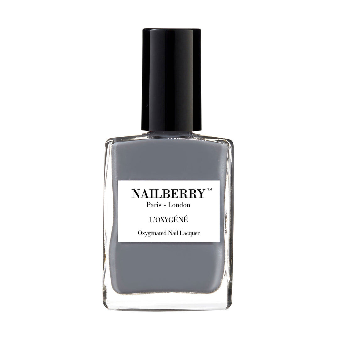Nailberry nail polish bottle Stone against white background.