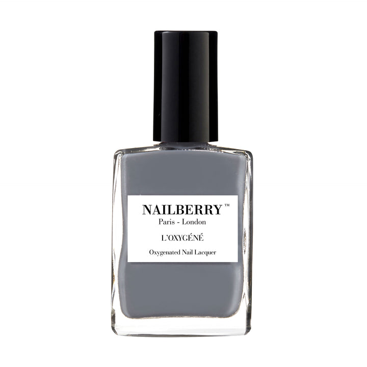 Nailberry nail polish bottle Stone against white background.