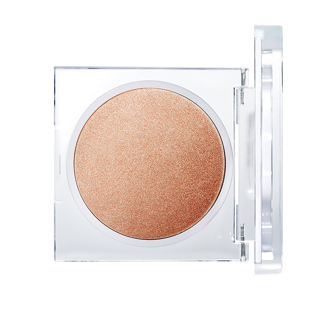 Open Luminizing Powder tin from RMS Farbe Grande Dame from a bird's eye view stands on a white background.