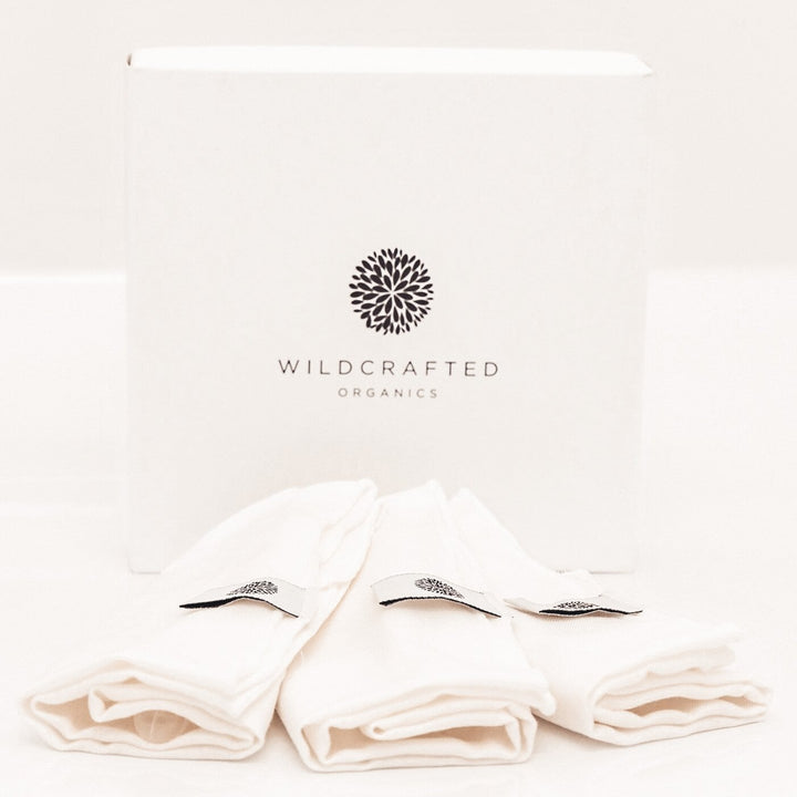 Luxury Cleansing Cloths | Wildcrafted Organics - Muslin cloths