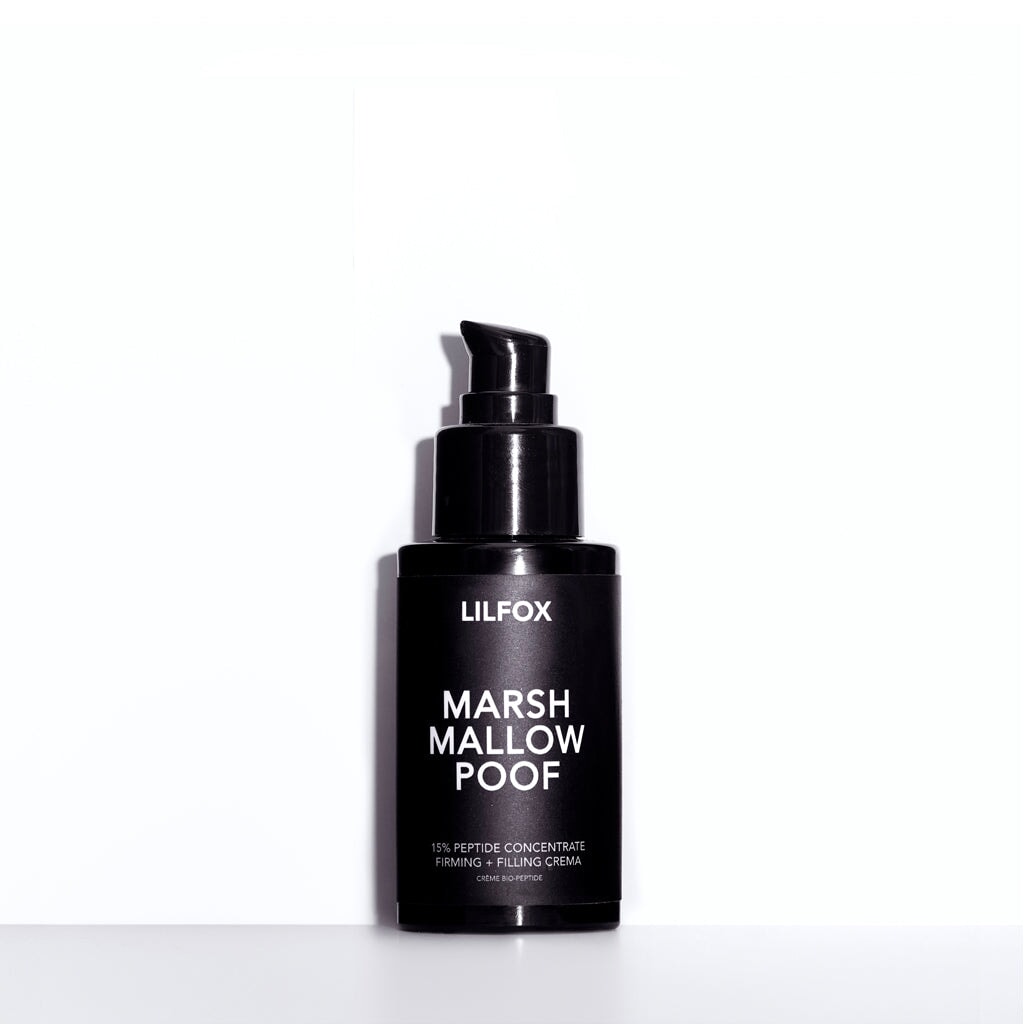 Black Lilfox Marshmallow Poof Bottle Against White Background North Glow