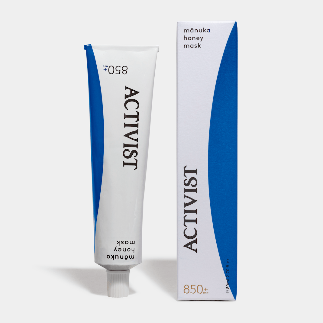 ACTIVIST Manuka Honey Mask tube and outer packaging North Glow