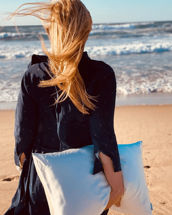 Premium silk pillowcase against wrinkles, acne and split ends - 40x80